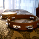 Two tambourines ready for tracking