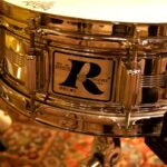 Close up of the Rogers snare drum